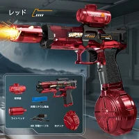水鉄砲 電動 自動ウォーターガン 連射水鉄砲 タンク容量500ml+50ml 8~10m射程距離 水遊び おもちゃ 海水浴 プール 夏休み 夏祭り 子供 大人兼用 8歳以上適用 誕生日 プレゼント